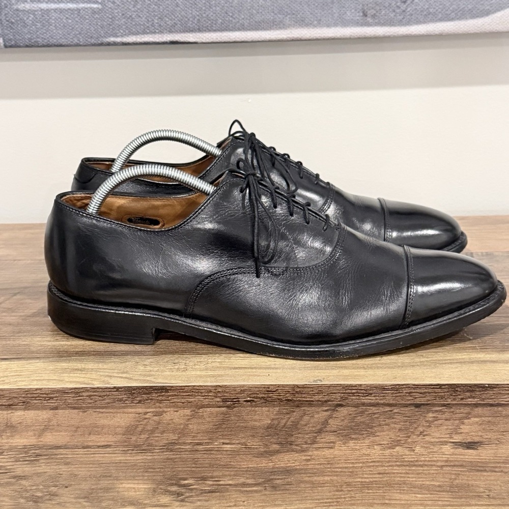 Allen Edmonds Park Avenue Cap Toe Oxford Black Leather Dress Shoes Sz 12 B
